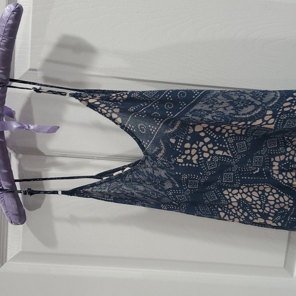 Lovestitch Boho Maxi Dress in Floral, Geometric Design, Deep V-Neck••Prairie M/L - Picture 5 of 9